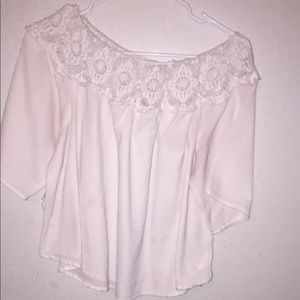 White off the shoulder top